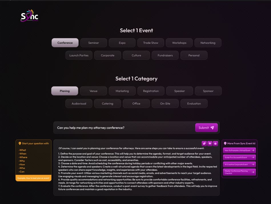 Introducing Sync Smart AI: Your Event Management AI Assistant